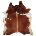 Peau de vache marron et blanche XXL
