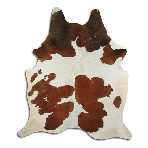 Peau de vache marron et blanche XXL
