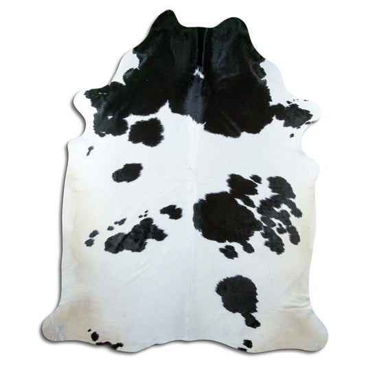 Peau de vache noire et blanche XXXL