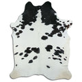 Peau de vache noire et blanche XXL