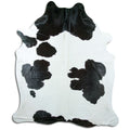 Peau de vache noire et blanche XXXL