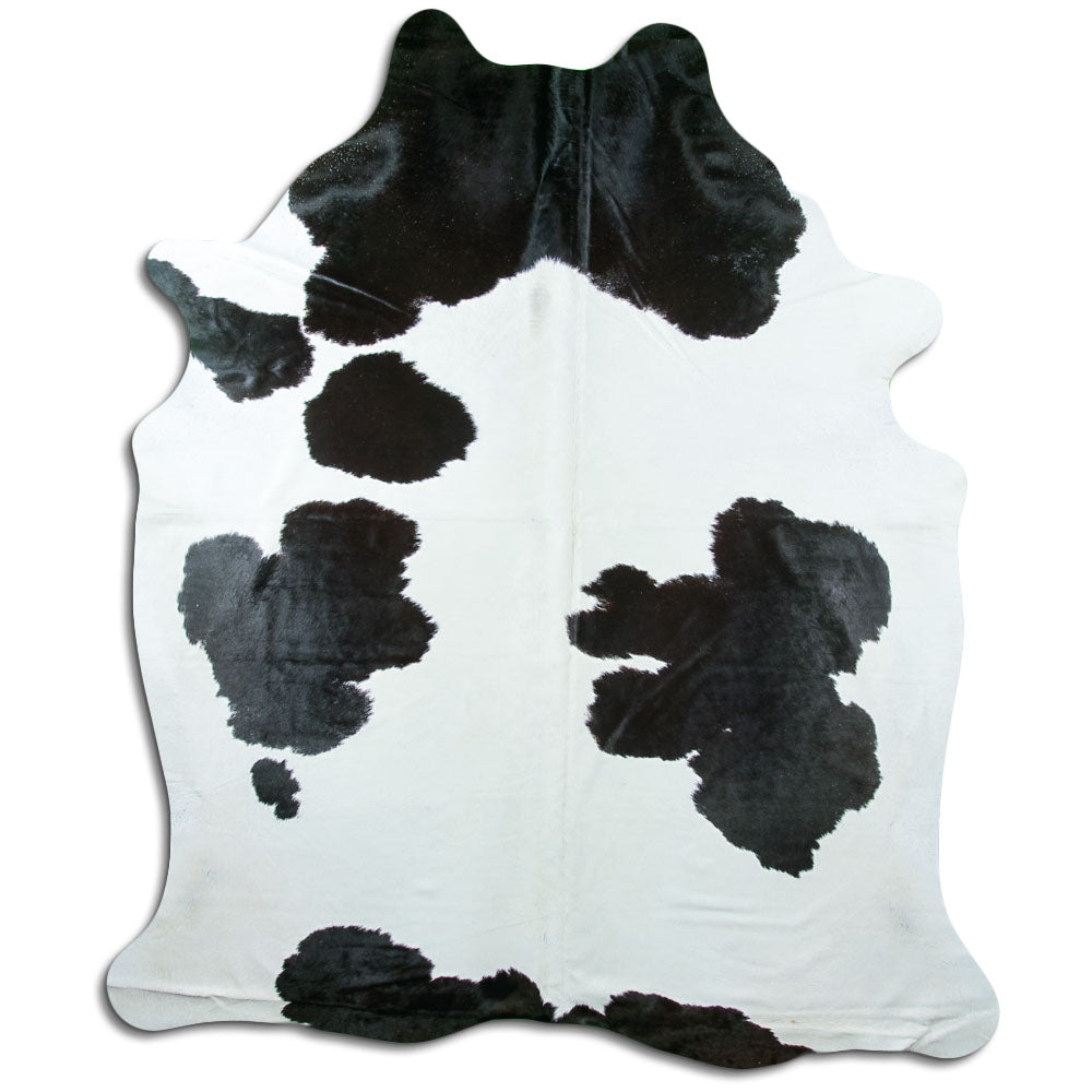 Peau de vache noire et blanche XXXL