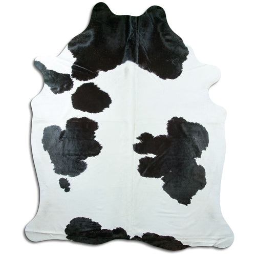 Peau de vache noire et blanche XXXL