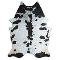 Peau de vache noire et blanche XXXL
