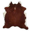 Peau de vache marron et blanche XXL