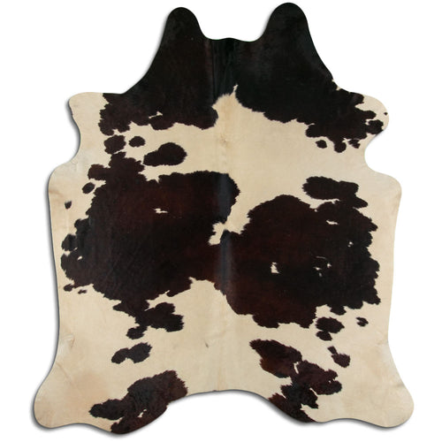 Peau de vache marron et blanche XXL