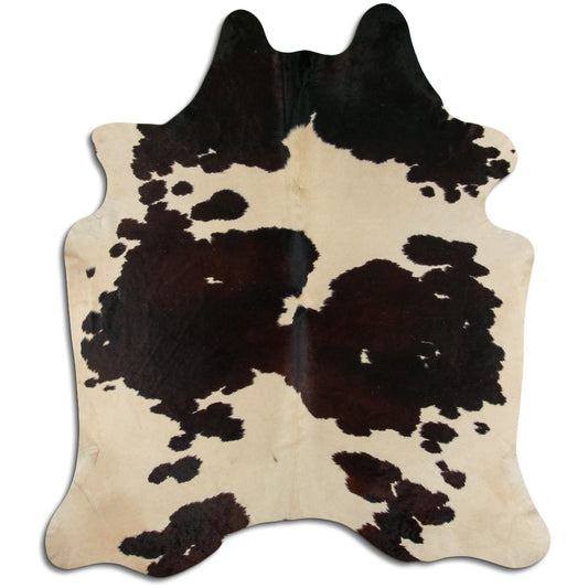 Peau de vache marron et blanche XXL