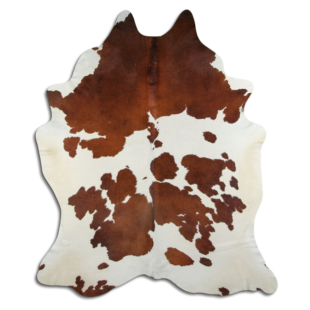 Peau de vache marron et blanche XXL