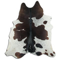 Peau de vache noire et blanche XXL
