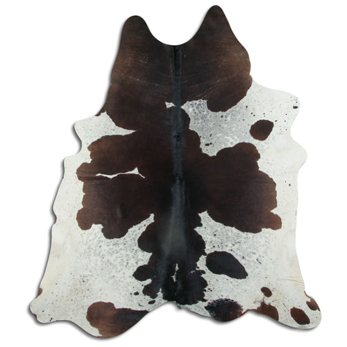 Peau de vache noire et blanche XXL