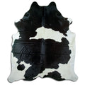 Peau de vache noire et blanche XXXL