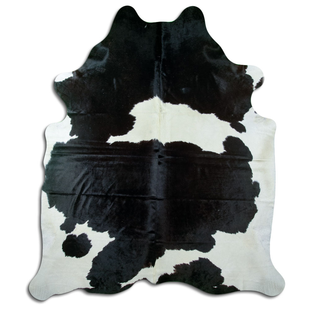 Peau de vache noire et blanche XXXL