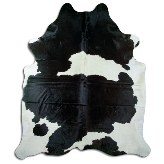 Peau de vache noire et blanche XXXL