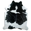 Peau de vache noire et blanche XXL