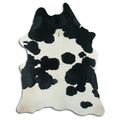 Peau de vache noire et blanche XXL