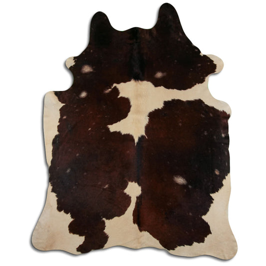 Peau de vache marron et blanche XXL