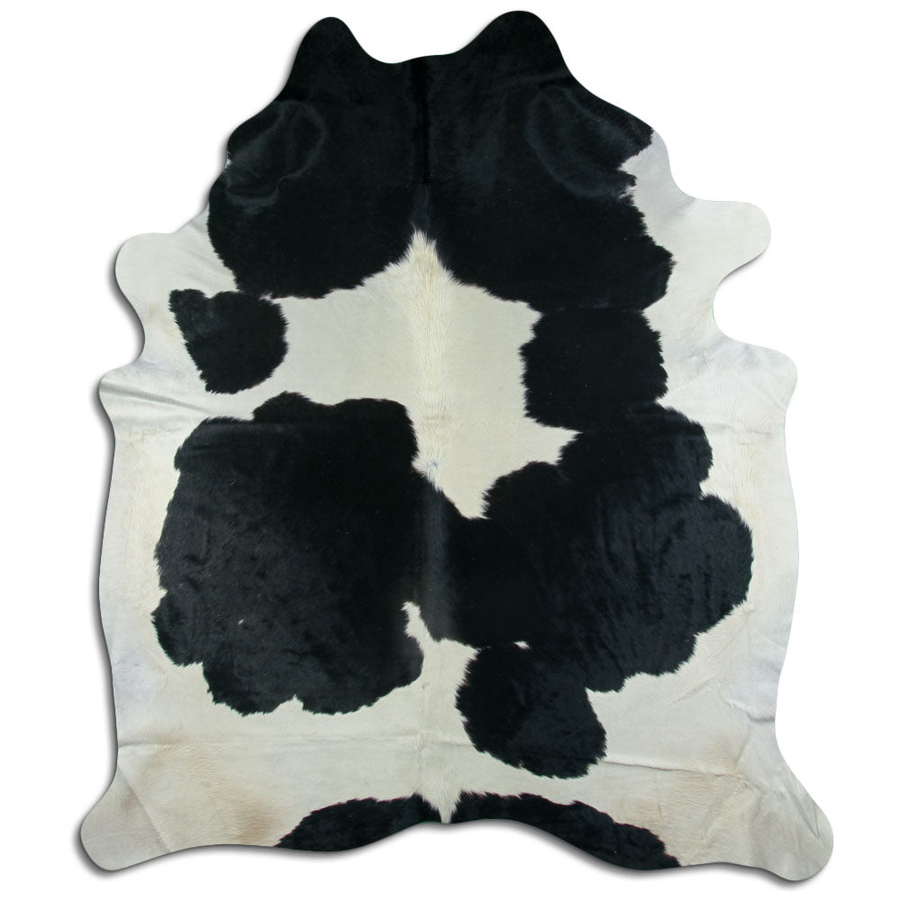 Peau de vache noire et blanche XXXL