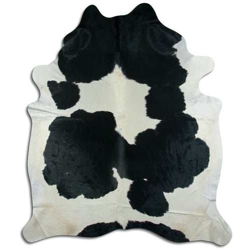 Peau de vache noire et blanche XXXL