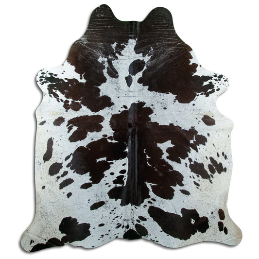 Peau de vache noire et blanche XXL