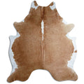 Peau de vache marron et blanche XXL