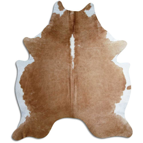 Peau de vache marron et blanche XXL