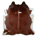 Peau de vache marron et blanche XXL