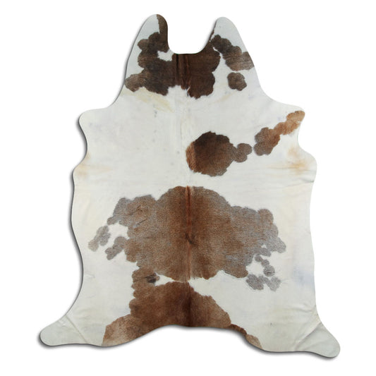 Peau de vache marron et blanche XXL