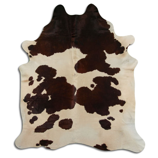 Peau de vache marron et blanche XXL