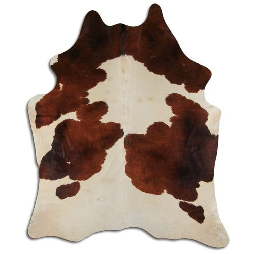 Peau de vache marron et blanche XXL