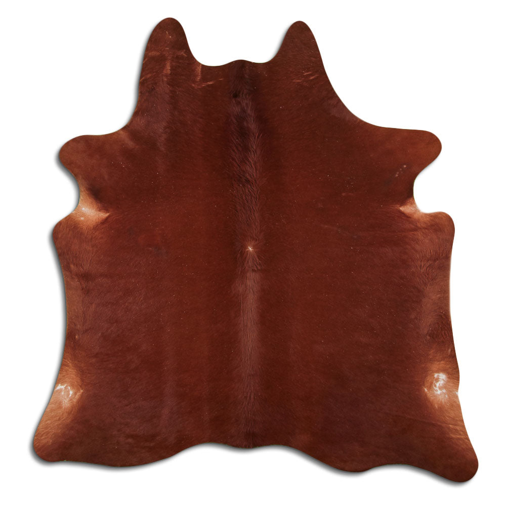 Peau de vache marron L