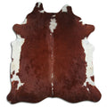 Peau de vache marron et blanche XXL