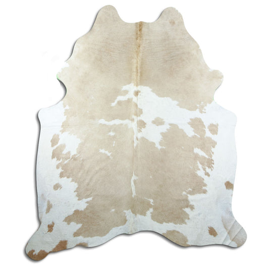 Peau de vache marron et blanche XXL