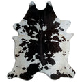 Peau de vache noire et blanche XXXL