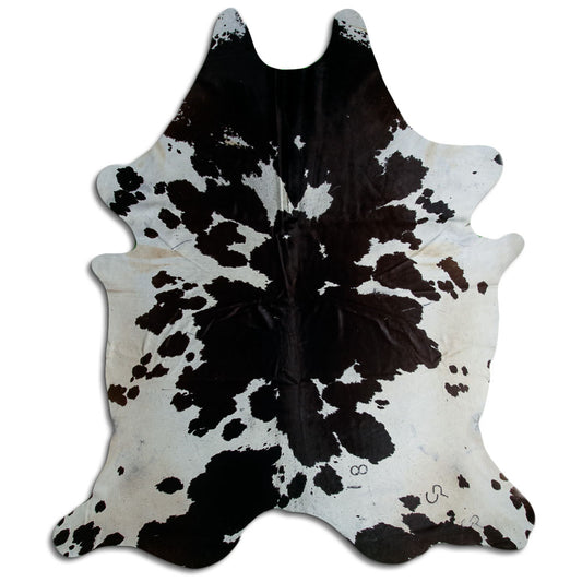 Peau de vache noire et blanche XXXL
