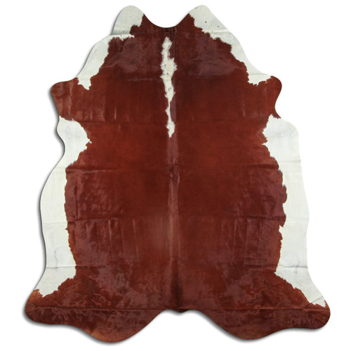 Peau de vache marron et blanche XXL