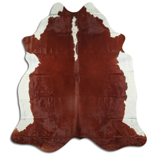 Peau de vache marron et blanche XXL