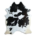 Peau de vache noire et blanche XXL