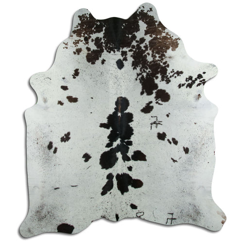 Peau de vache noire et blanche XXL