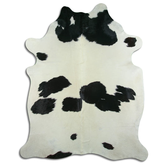 Peau de vache noire et blanche XXL