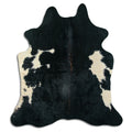 Peau de vache noire et blanche L