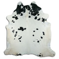 Peau de vache noire et blanche XXL