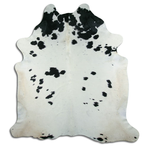 Peau de vache noire et blanche XXL