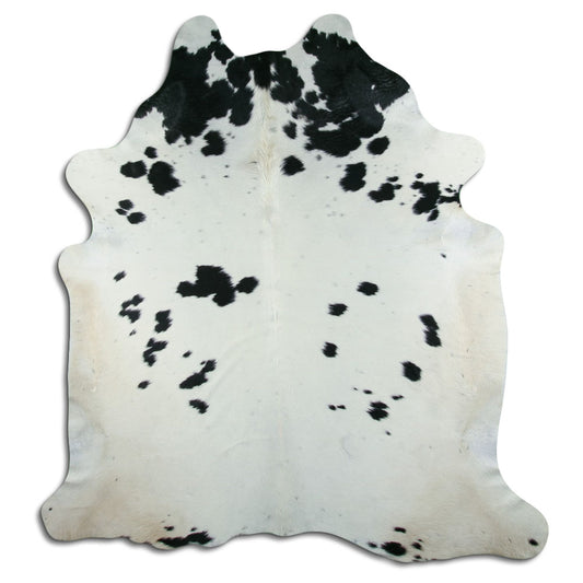Peau de vache noire et blanche XXL