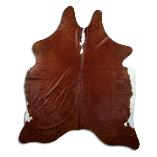 Peau de vache marron et blanche XXL