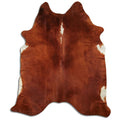 Peau de vache marron et blanche XXL