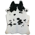 Peau de vache noire et blanche XXL