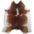 Peau de vache marron et blanche XXXL