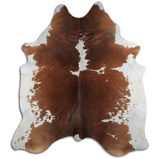 Peau de vache marron et blanche XXXL