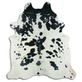 Peau de vache noire et blanche XXL