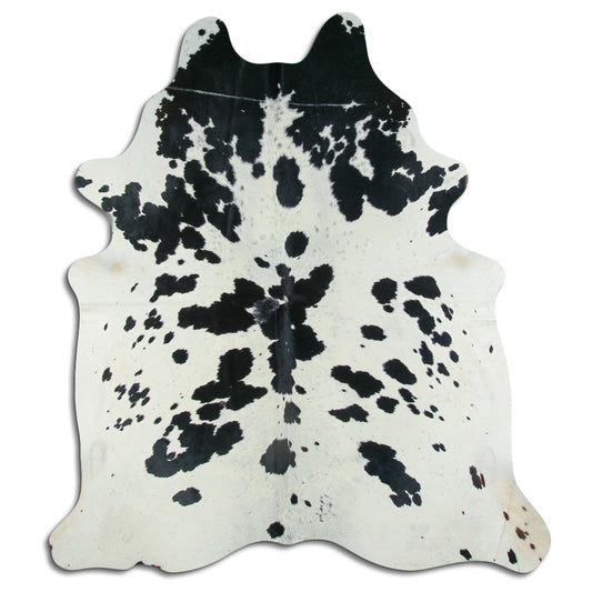 Peau de vache noire et blanche XXL